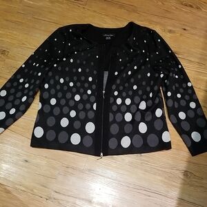Stylish Black and Gray Women's Sweater szXL